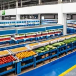 Home 17 양식 식자재 유통업체 정보 - **Prompt:** A bustling, vibrant food distribution center in a major Brazilian city like São Paulo. T...